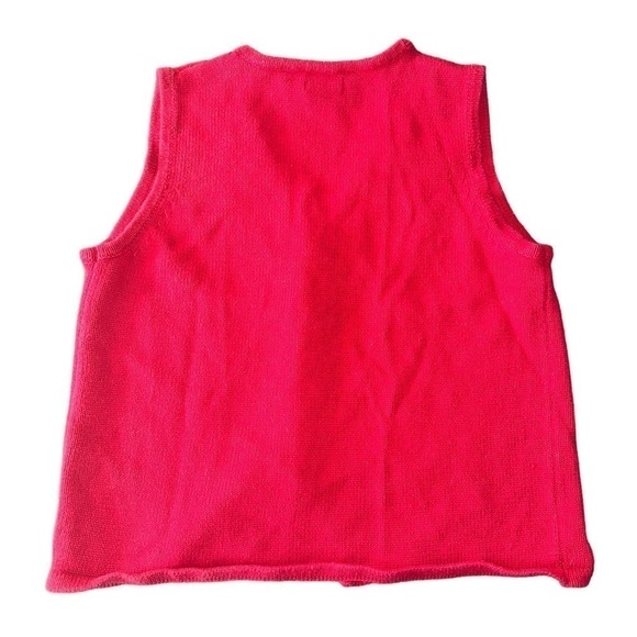 VINTAGE Ugly Christmas Sweater Vest Stockings Sequins Embroidered Beaded - Picture 6 of 8